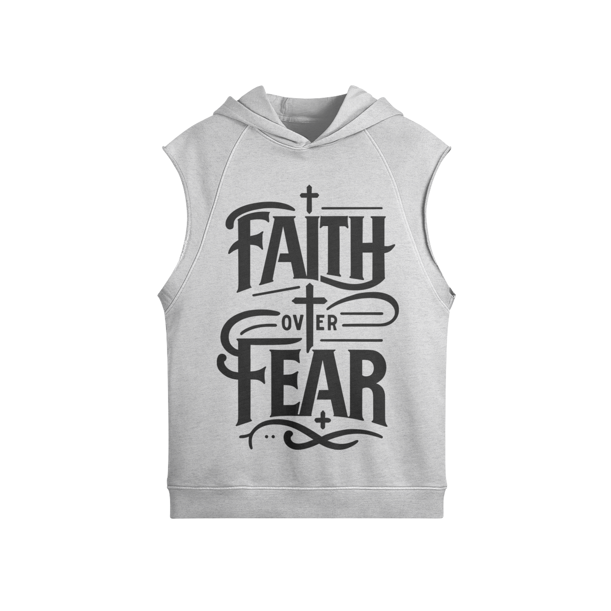 Faith Over Fear – Front View | Ink Drop Tees