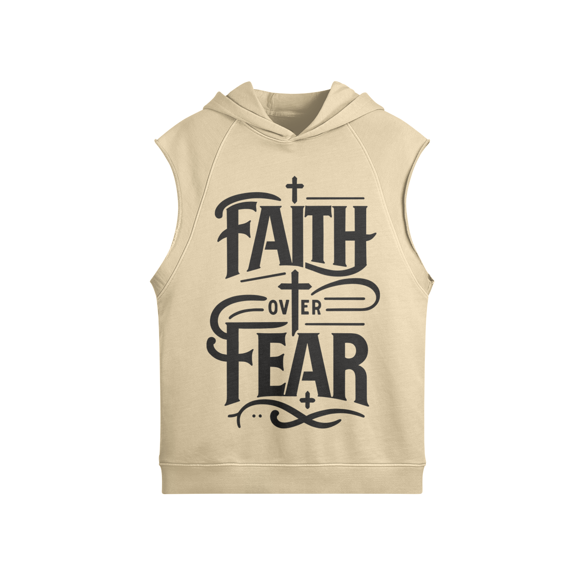 Faith Over Fear – Front View | Ink Drop Tees