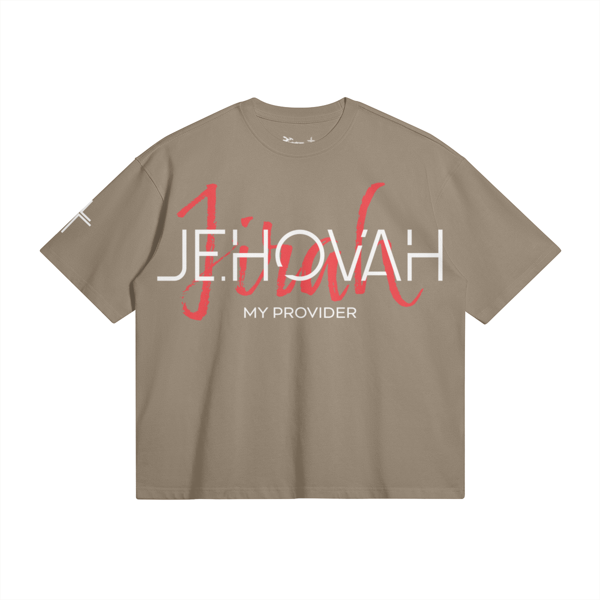Jehovah Jireh Large Print Box Tee – Front View | Ink Drop Tees