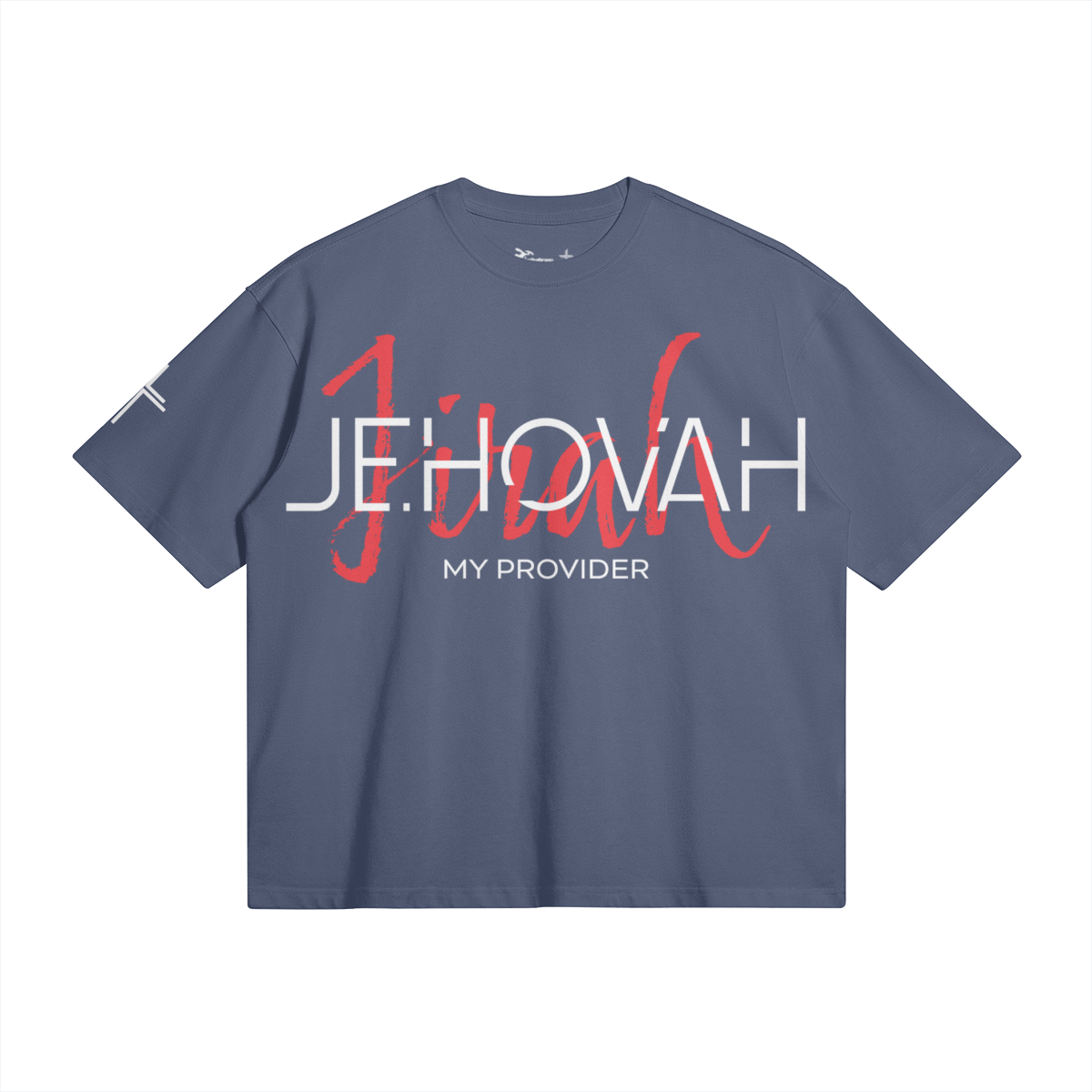 Jehovah Jireh Large Print Box Tee – Product View | Ink Drop Tees