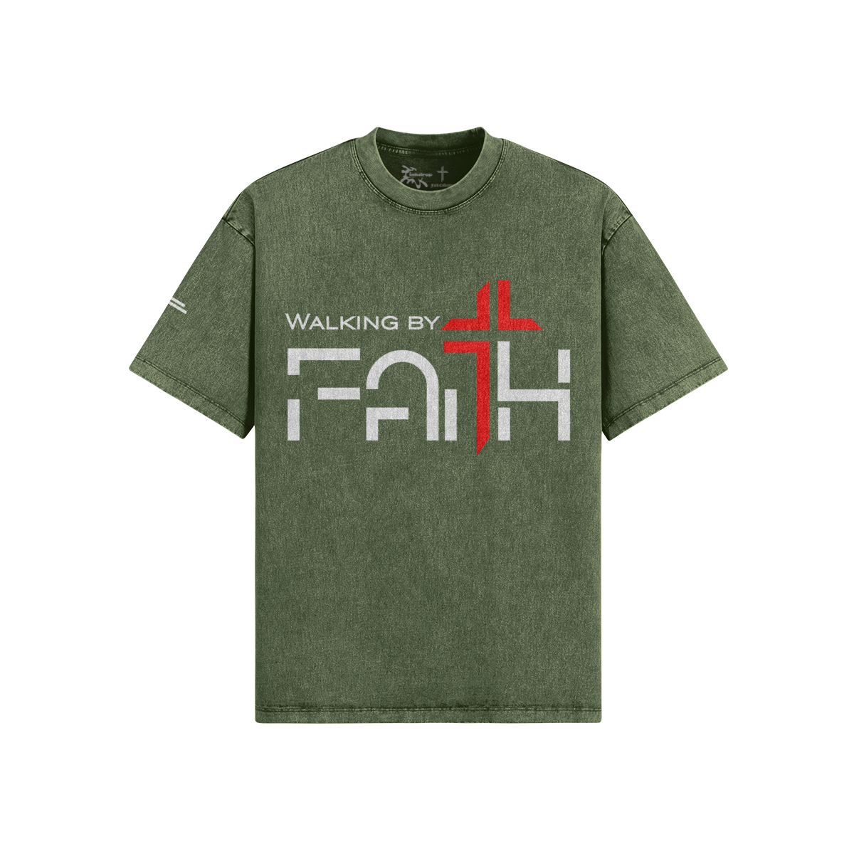 Walking by Faith – Front View | Ink Drop Tees