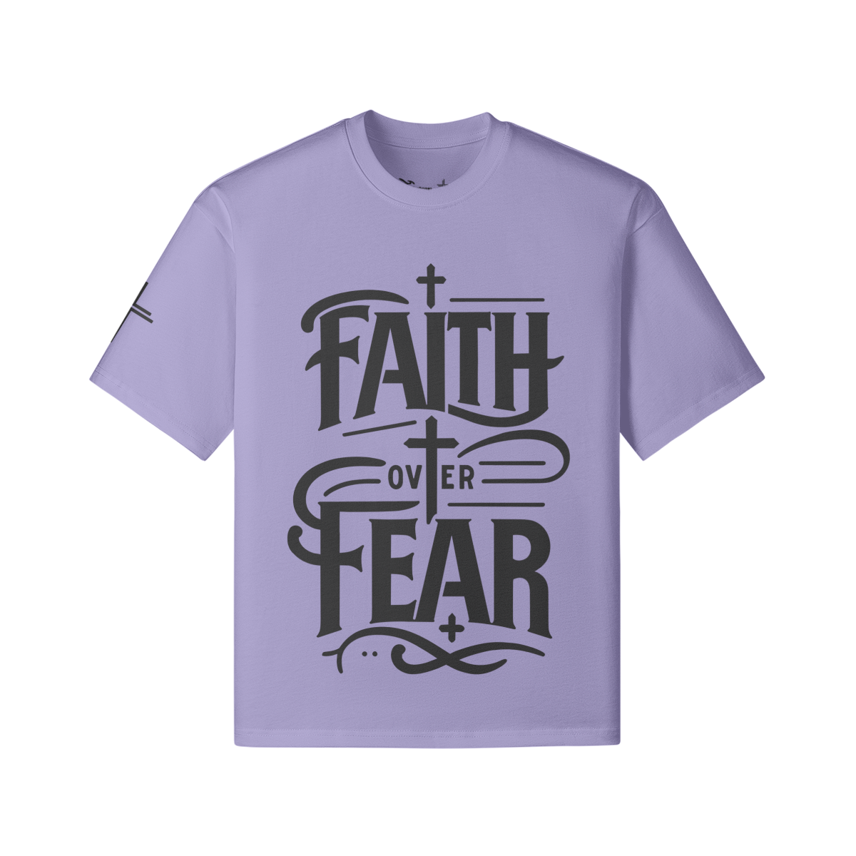 Faith Over Fear Tee – Front View | Ink Drop Tees