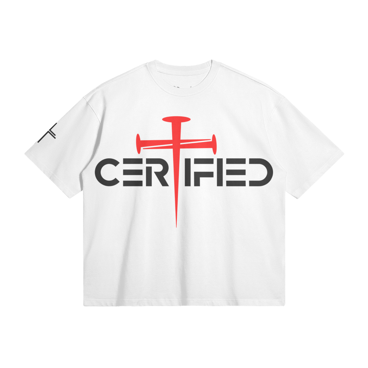 Certified Boxy Tee – Front View | Ink Drop Tees