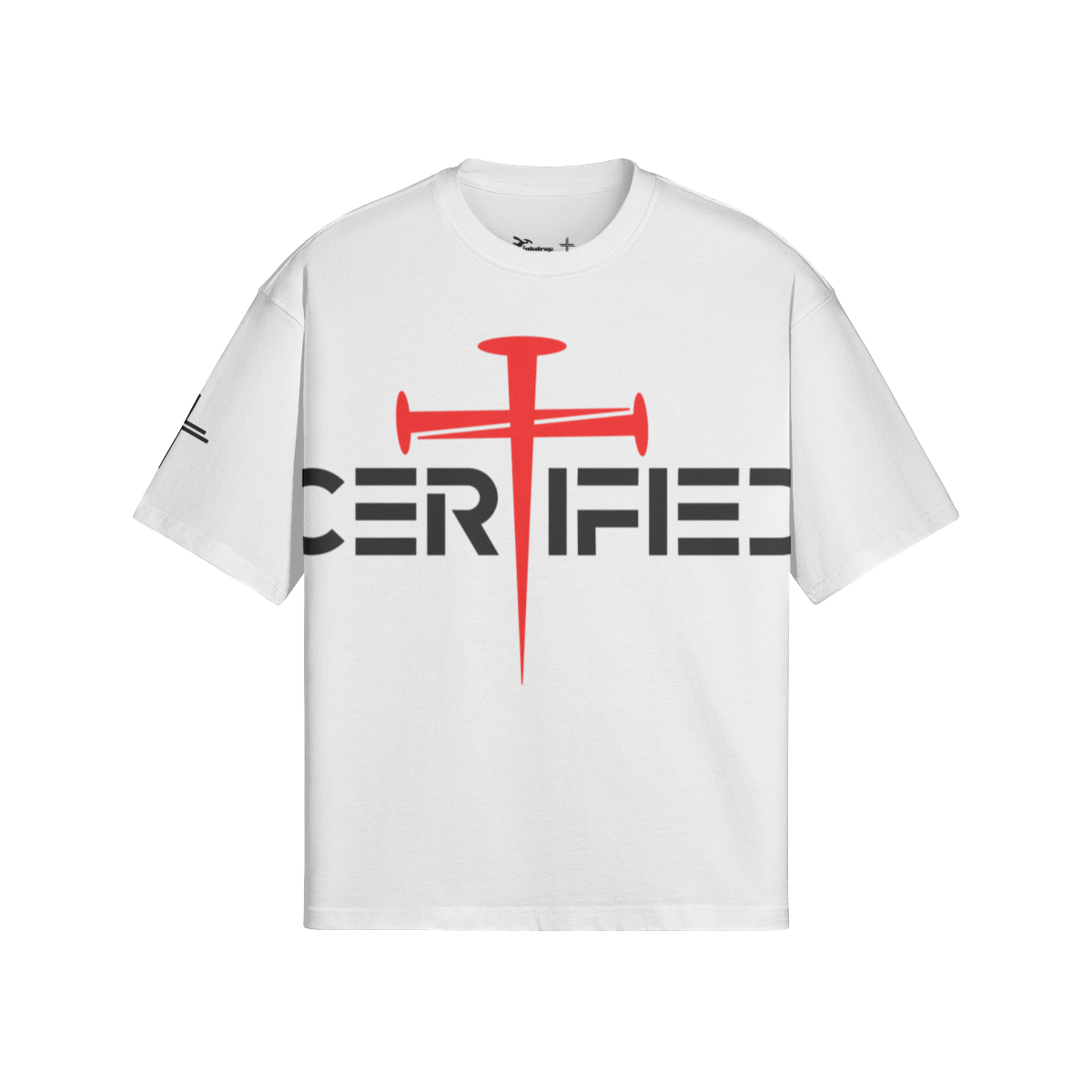 Certified Boxy Tee – Front View | Ink Drop Tees