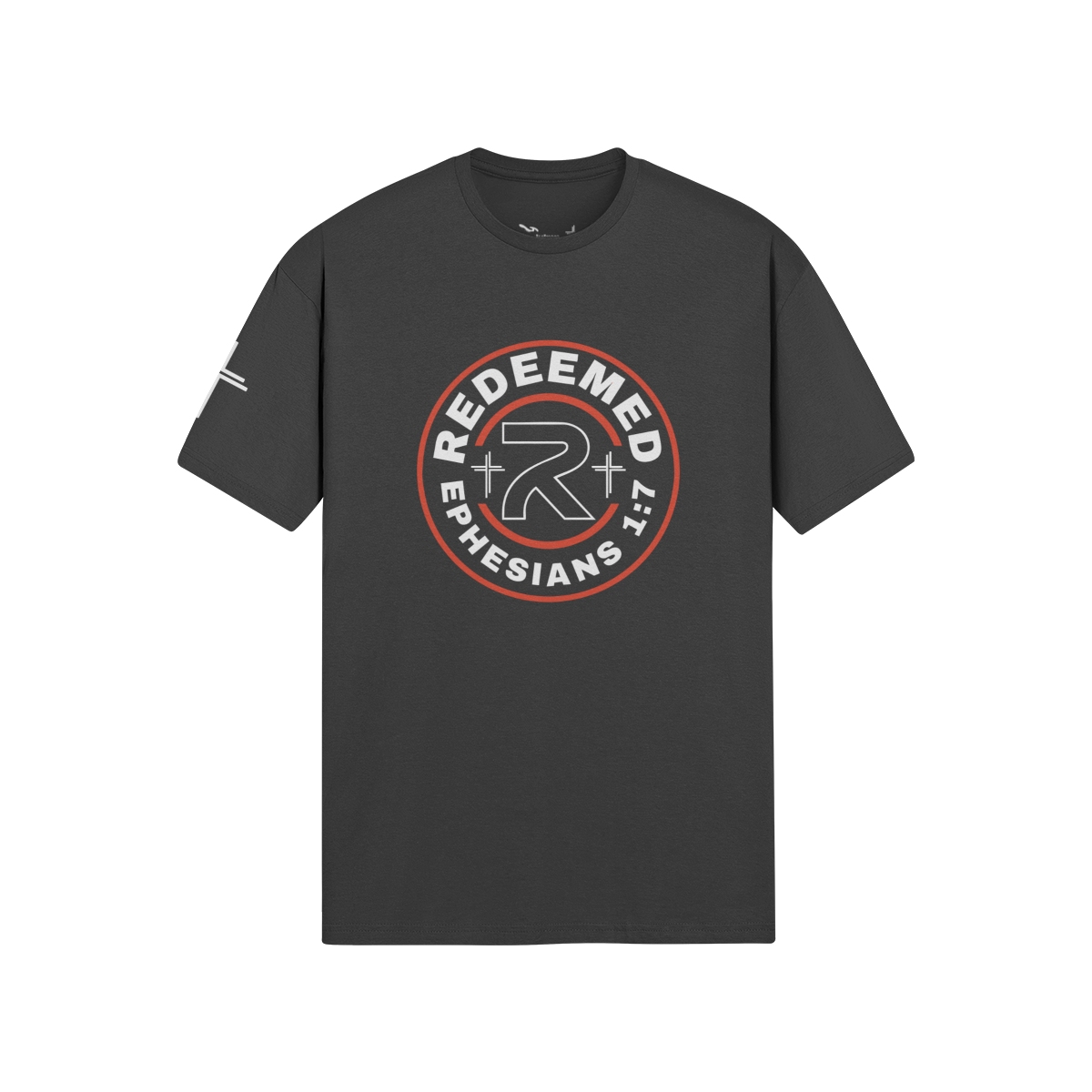 Redeemed 360 Tee – Front View | Ink Drop Tees
