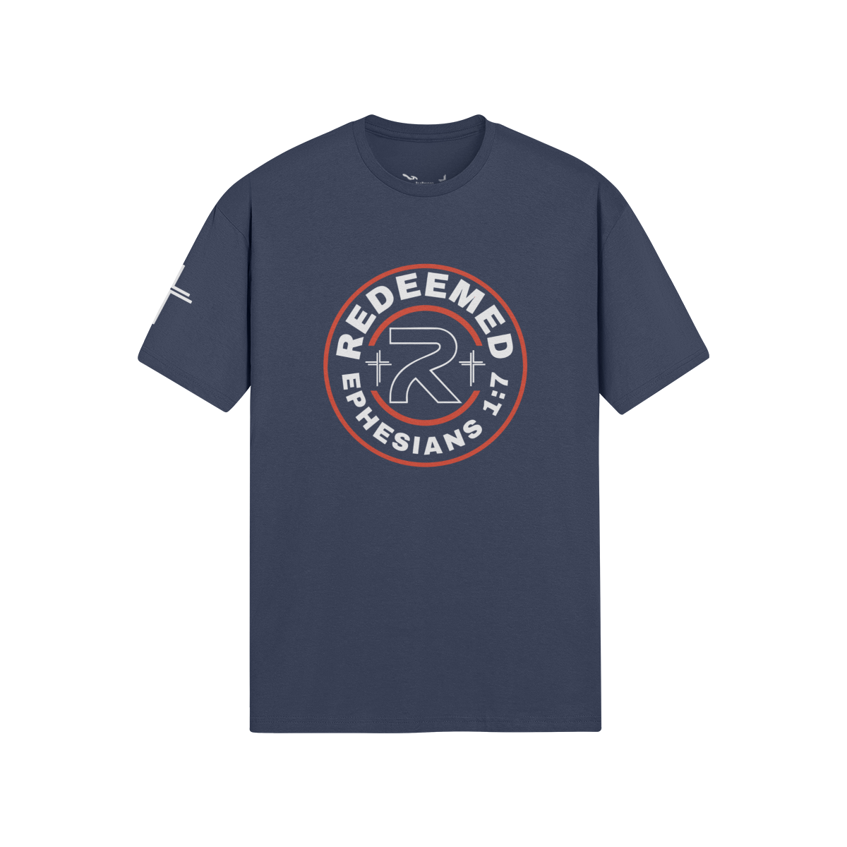 Redeemed 360 Tee – Front View | Ink Drop Tees