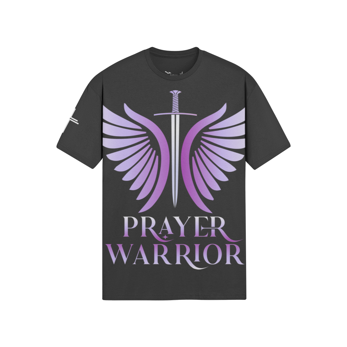 Prayer Warrior — Purple – Front View | Ink Drop Tees