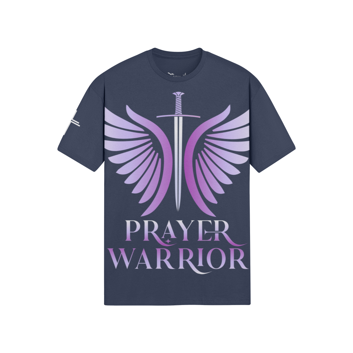 Prayer Warrior — Purple – Front View | Ink Drop Tees