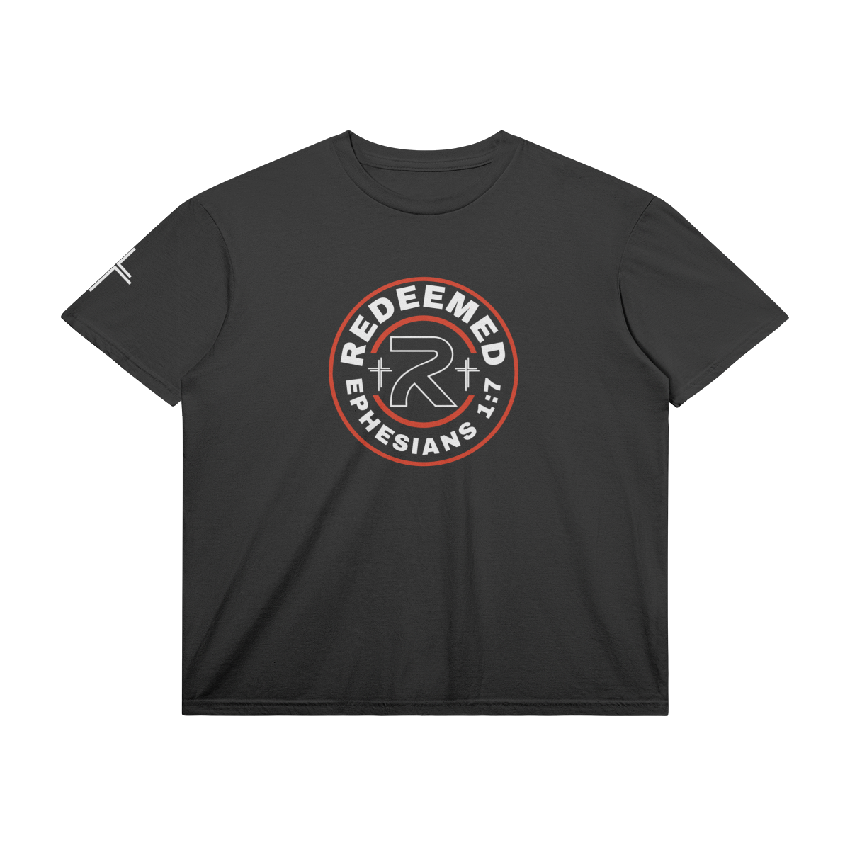 Redeemed 360 Tee – Front View | Ink Drop Tees
