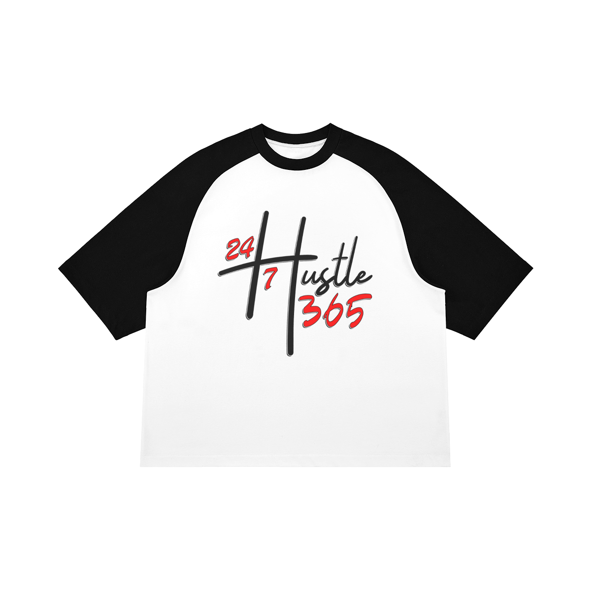 Hustle 24/7 – Front View | Ink Drop Tees