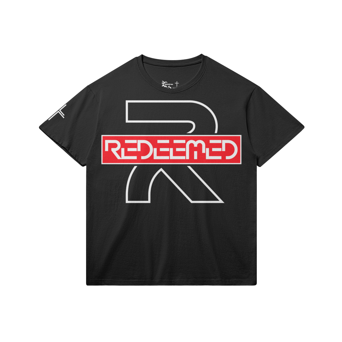 Redeemed Tee – Front View | Ink Drop Tees