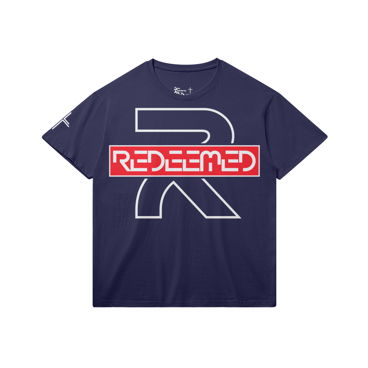 Redeemed Tee – Front View | Ink Drop Tees