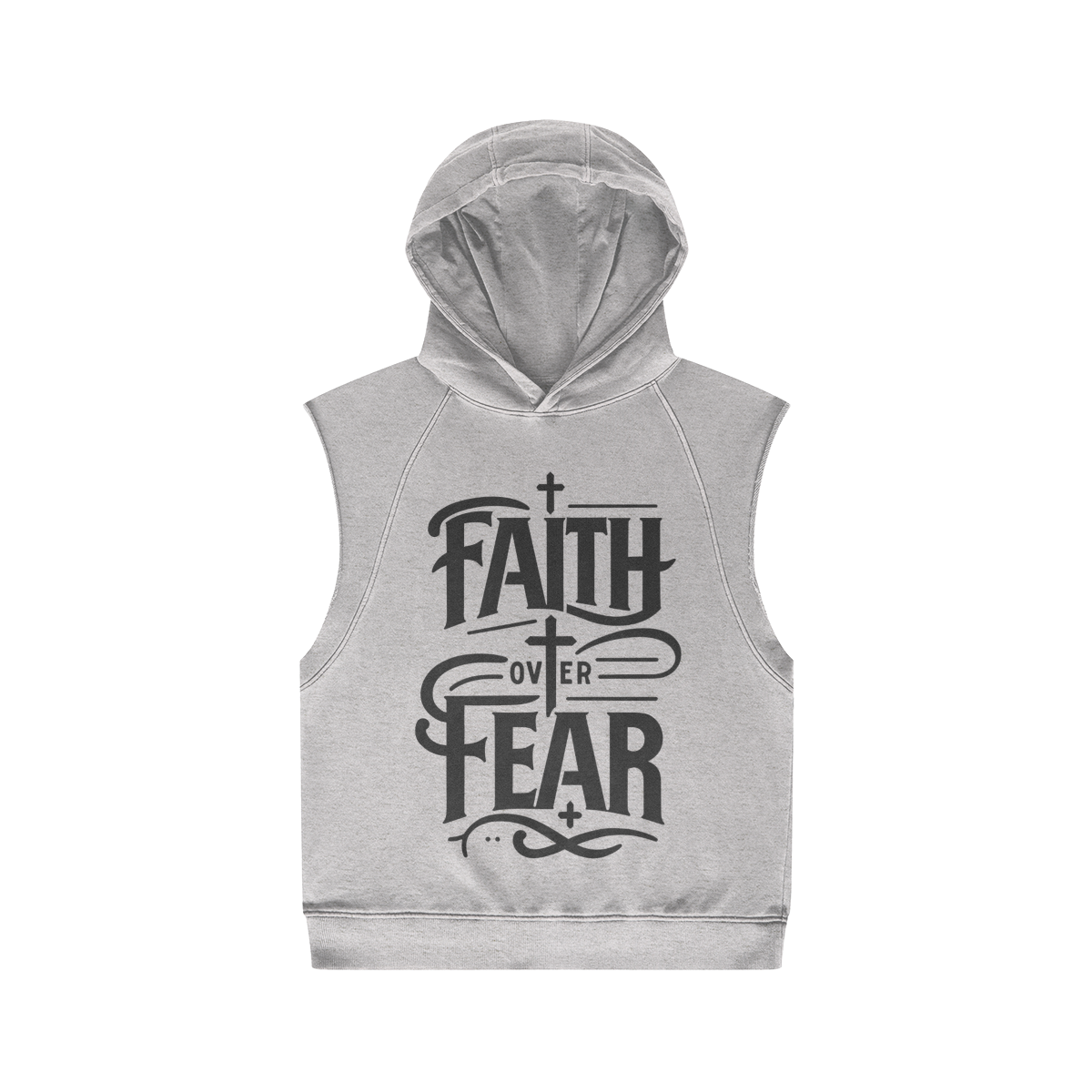 Faith Over Fear – Front View | Ink Drop Tees