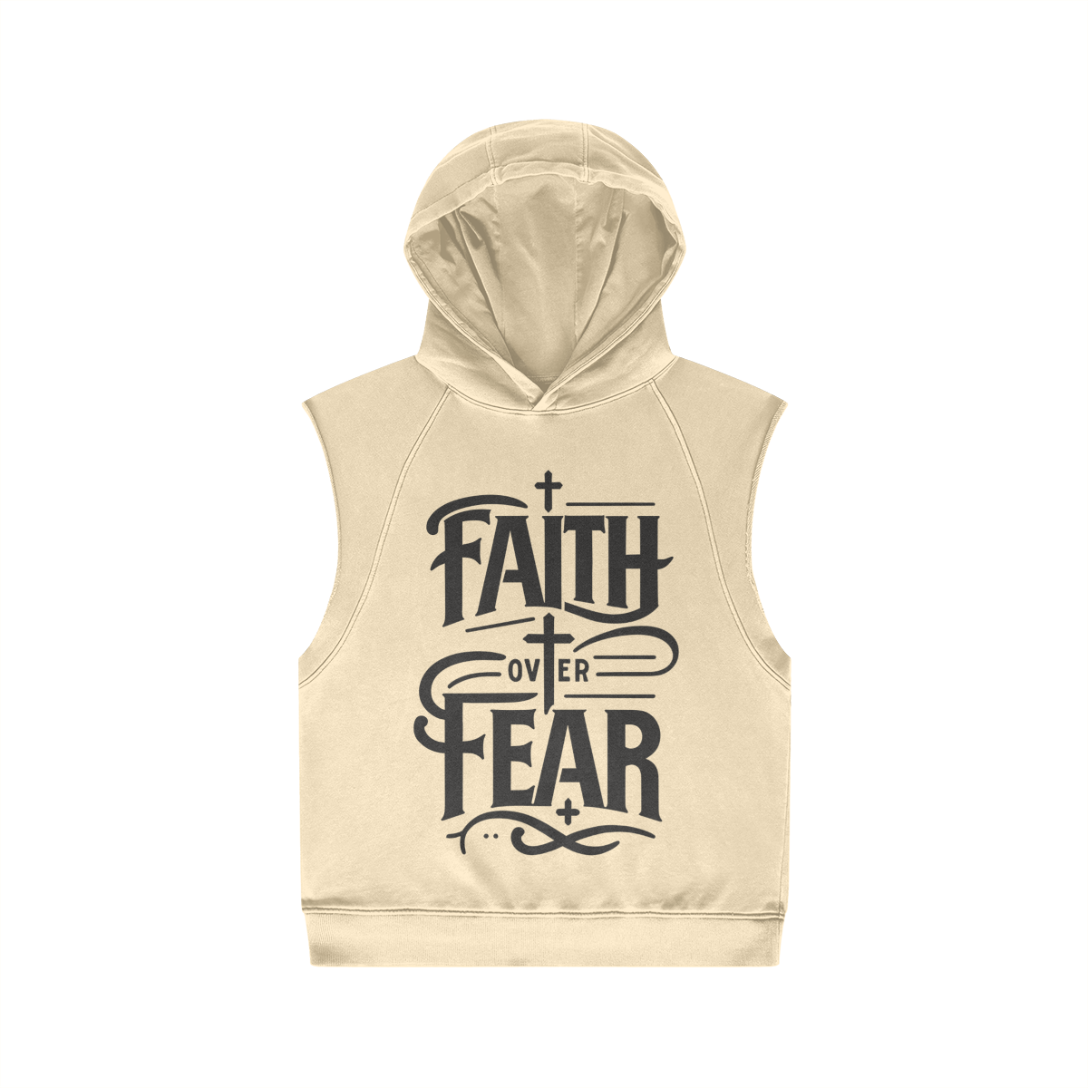 Faith Over Fear – Front View | Ink Drop Tees