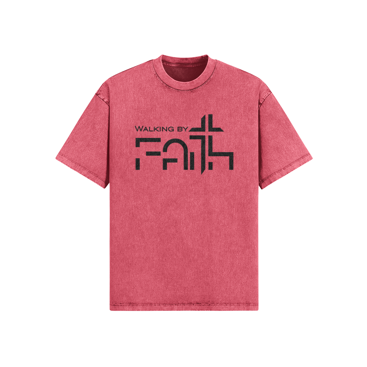 Walking by Faith Velvet – Front View | Ink Drop Tees