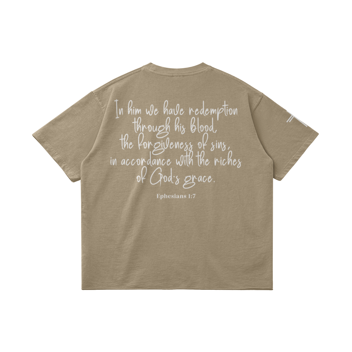 Redeemed Double Sided – Back View | Ink Drop Tees