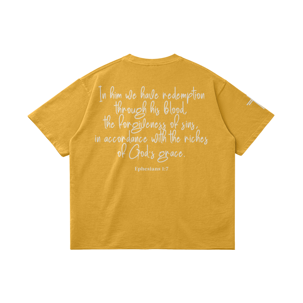 Redeemed Double Sided – Back View | Ink Drop Tees